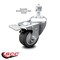 Service Caster 3 Inch Thermoplastic Rubber Swivel 1/2 Inch Stem Caster with Total Lock Brake SCC SCC-TSTTL20S314-TPRB-121315 - alternate 2